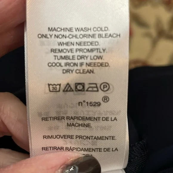 NWT Navy Lauren Ralph Lauren twist front dress. Size 6 - Picture 9 of 9